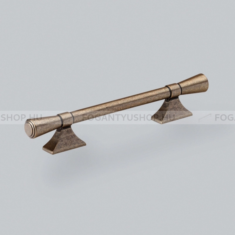 HENDEL & HENDEL Bútorfogantyú - Pembrey 128 - furattáv 128 mm - bronz - Zamak fém ötvözet - Prémium két furatos bútorfogantyúk