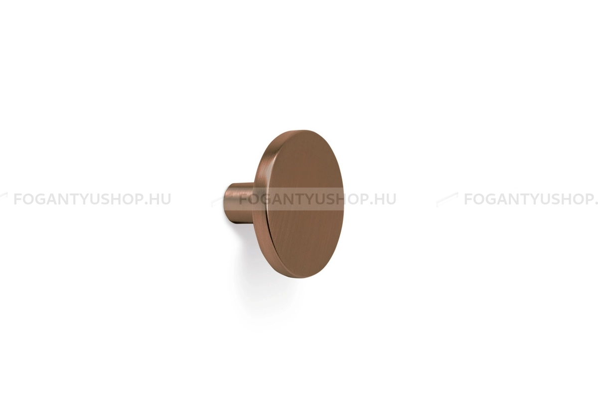 VIEFE Gombfogantyú - COMO - 1 furatos - Csiszolt bronz Z619 - Zamak fém ötvözet - Színes fém gombfogantyú, bútorgomb