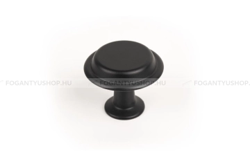 VIEFE Gombfogantyú - Viefe LAND - Matt fekete ZM2 - Zamak fém ötvözet - Színes fém gombfogantyú, bútorgomb