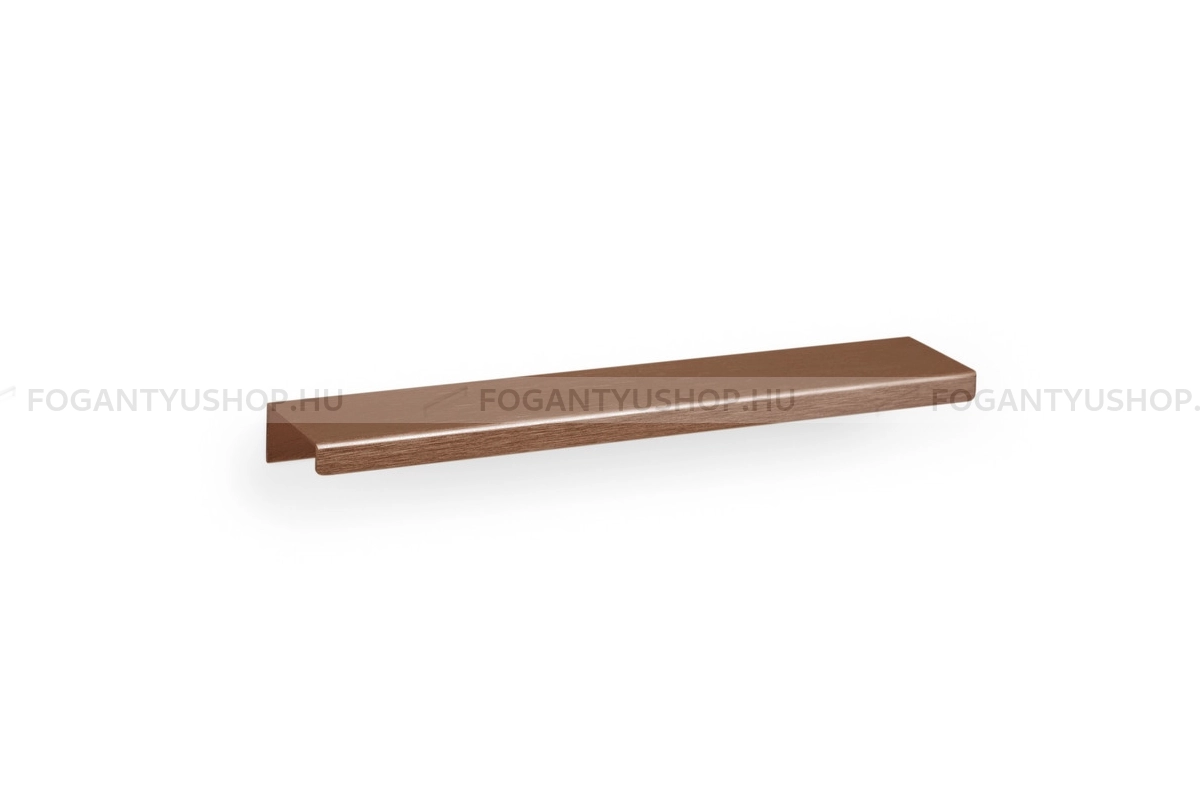 VIEFE Bútor fogantyú - WAY - furattáv 320 mm - Csiszolt bronz L619 - Alumínium - Bútorajtó élére ültethető színes fém fogantyú