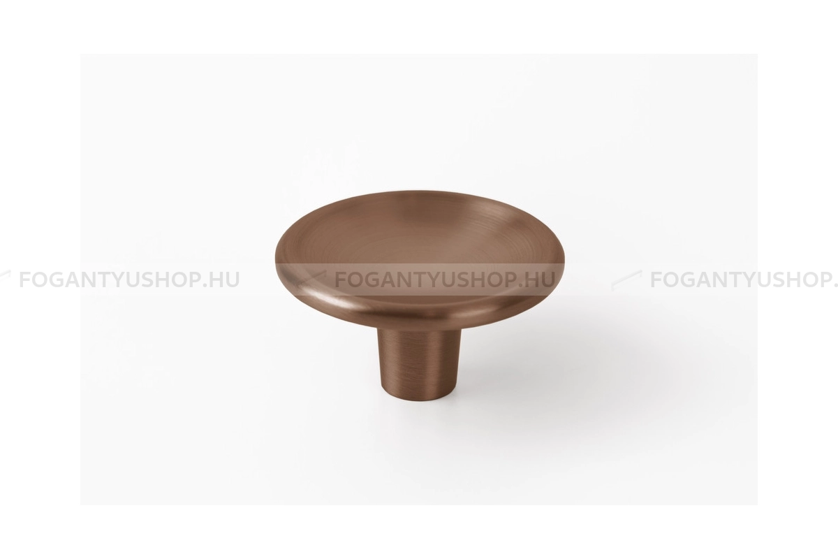 VIEFE Bútorgomb - DISC D38 - 1 furatos - Csiszolt bronz Z619 - Zamak fém ötvözet - Színes fém gombfogantyú, bútorgomb