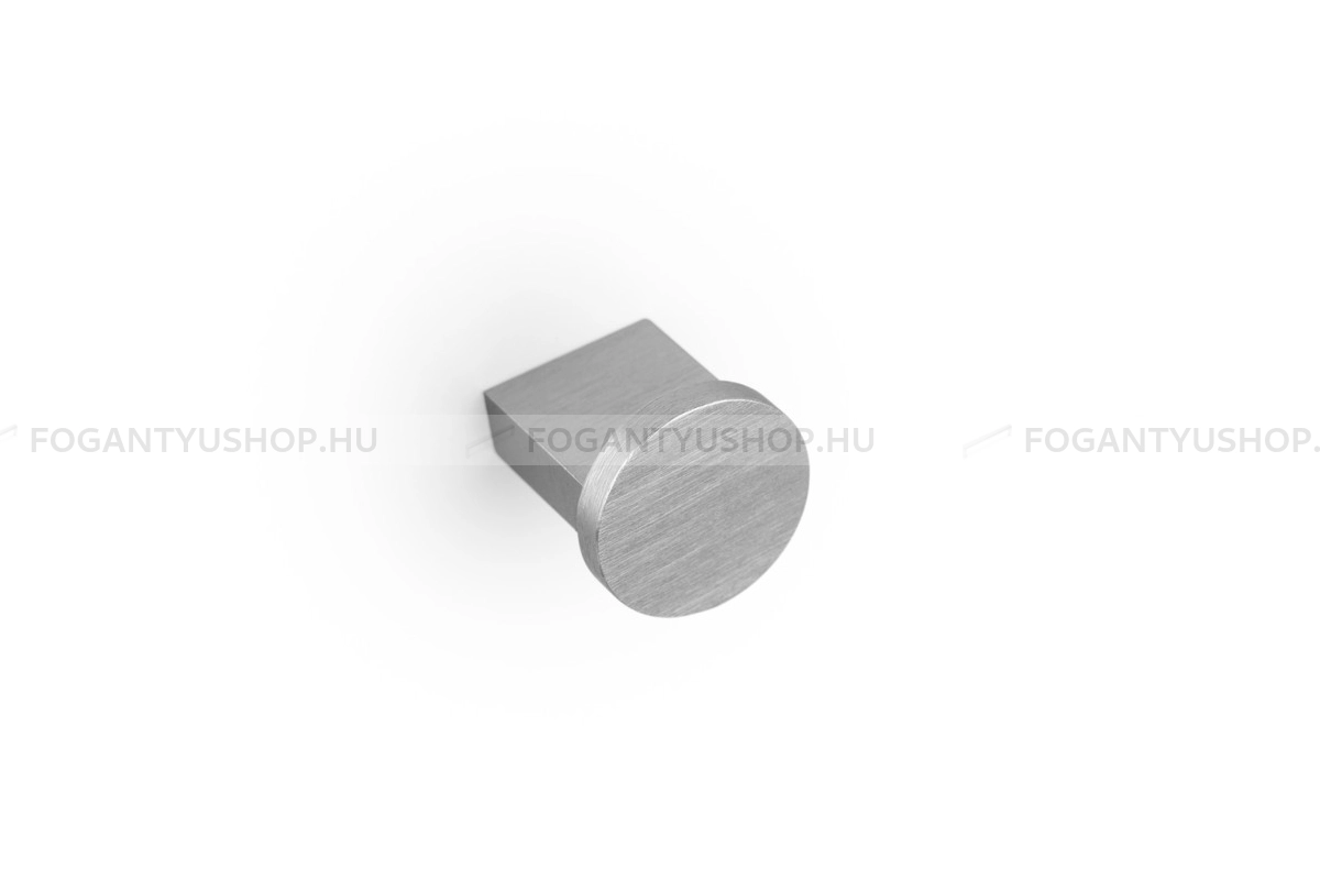 VIEFE Bútorgomb - NEXX D25 - 1 furatos - Szálcsiszolt L24 - Alumínium - Fém gombfogantyú, bútorgomb (szögletes, kerek)