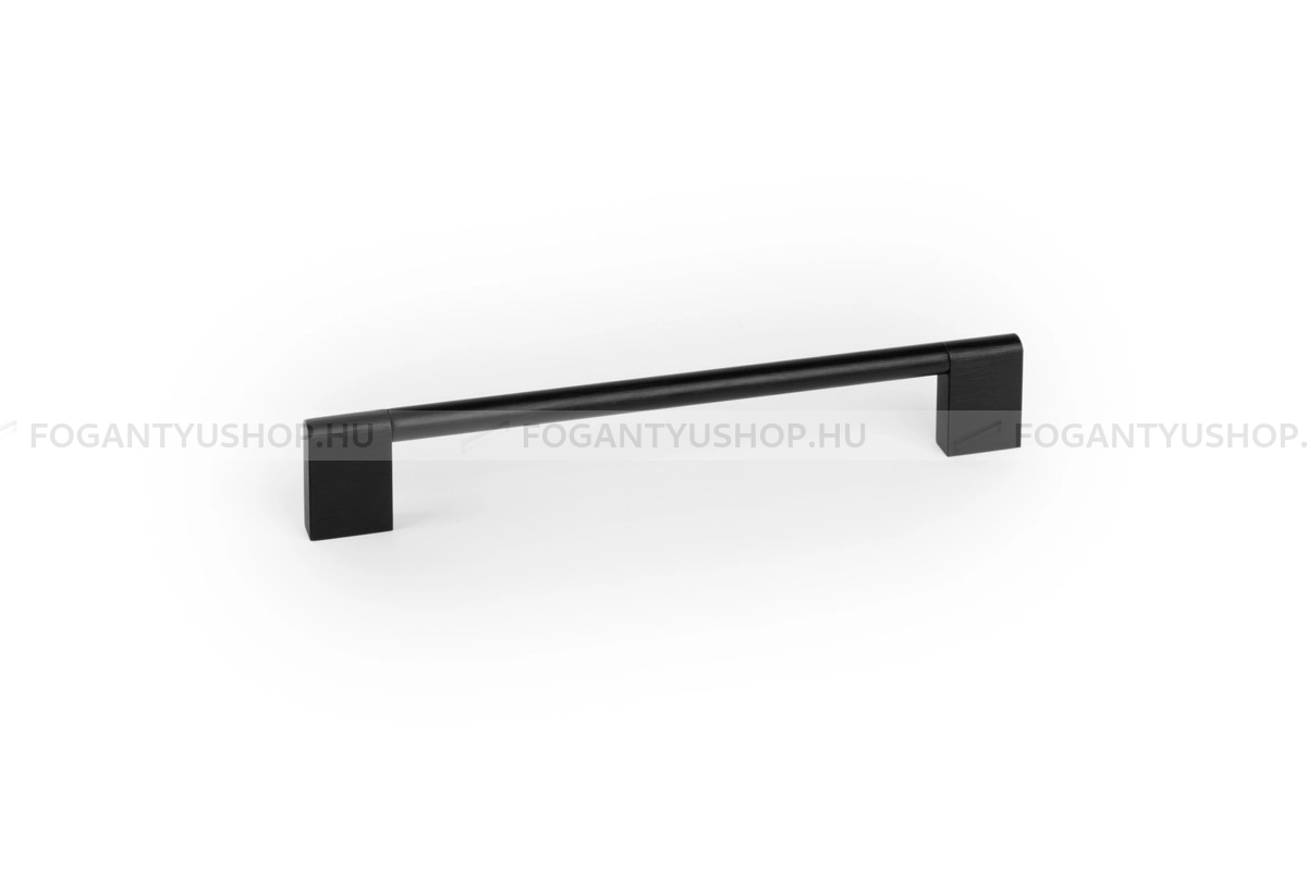 VIEFE Bútor fogantyú - NEXX - furattáv 160 mm - Csiszolt fekete L30 - Alumínium - Egy méretben gyártott színes fém bútorfogantyú