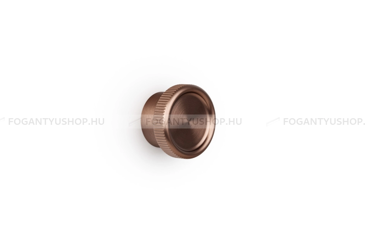 VIEFE Bútorgomb - BOTO D45 - 1 furatos - Csiszolt bronz L619 - Alumínium - Színes fém gombfogantyú, bútorgomb