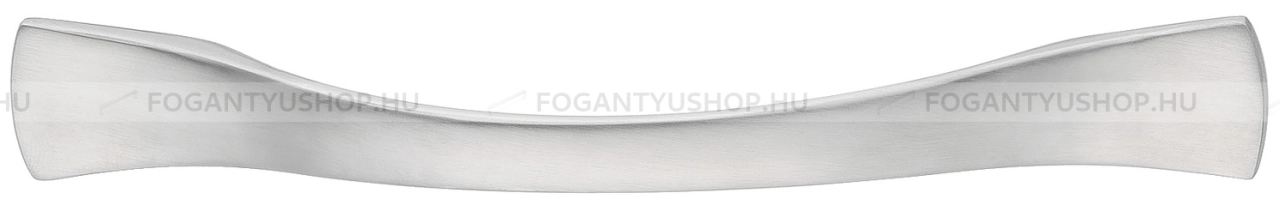 HAFELE Bútorfogantyú - 128 105.74 - furattáv 128 mm - Ezüst inox (szálcsiszolt) SNiL - Márvány - Rozsdamentes acél - inox fém bútorfogantyú