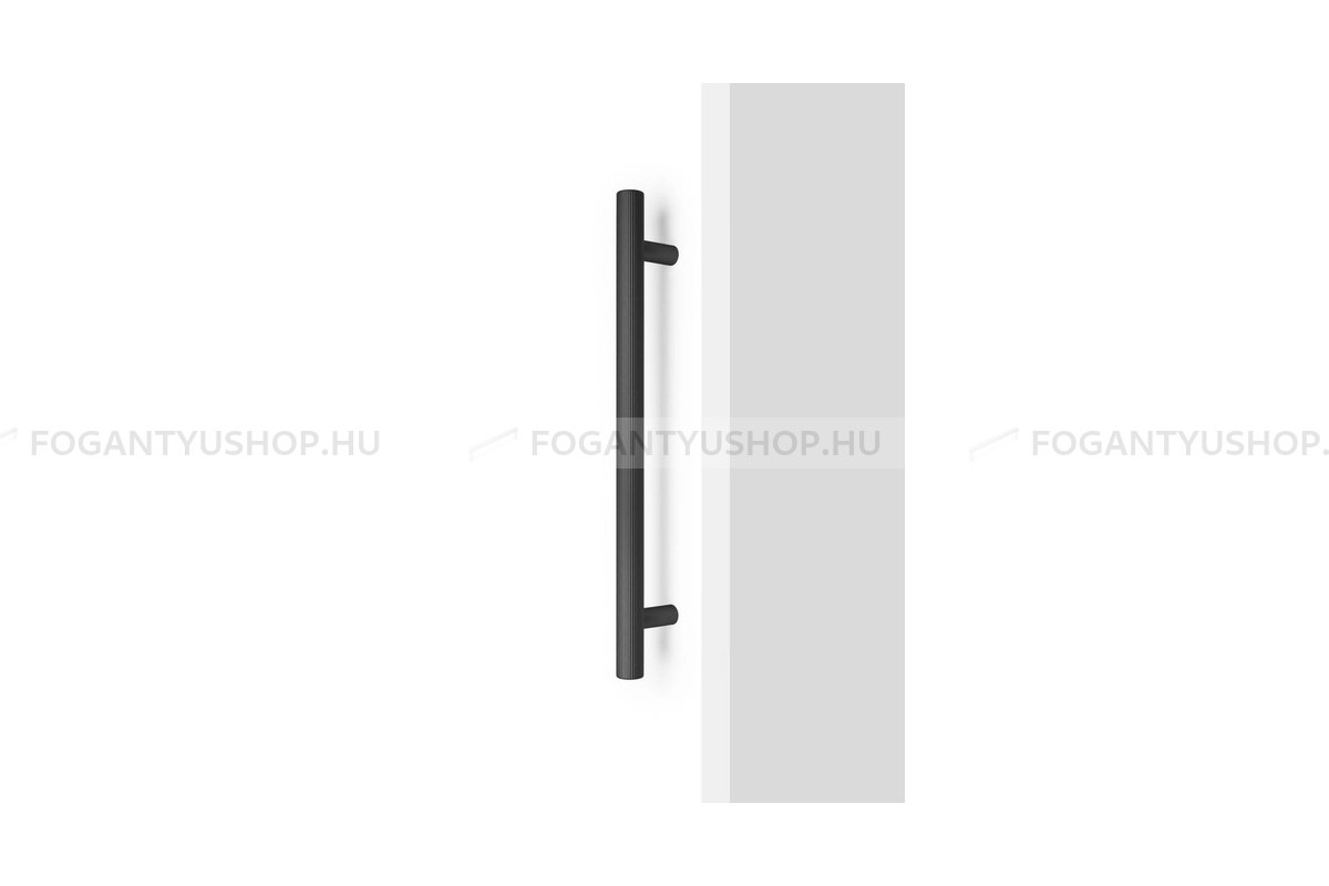 VIEFE Bútor fogantyú - BOTO BIG furattáv 320 L30 furattáv 320 L30 furattáv 320 L30 - furattáv 320 mm - Csiszolt fekete L30 - Alumínium - Egy méretben gyártott színes fém bútorfogantyú