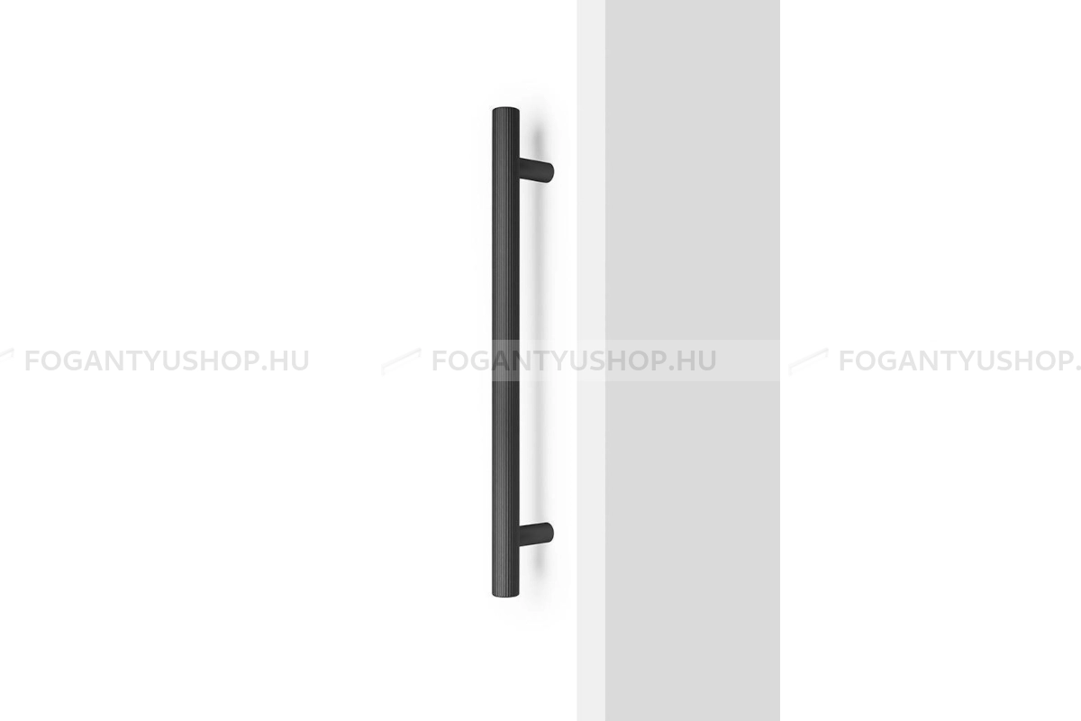VIEFE Bútorfogantyú - BOTO BIG - furattáv 320 mm - Csiszolt fekete L30 - Alumínium - Egy méretben gyártott színes fém bútorfogantyú