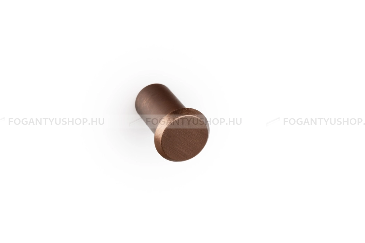 VIEFE Gomb fogantyú - FASE D23 - 1 furatos - Csiszolt bronz L619 - Alumínium - Színes fém gombfogantyú, bútorgomb