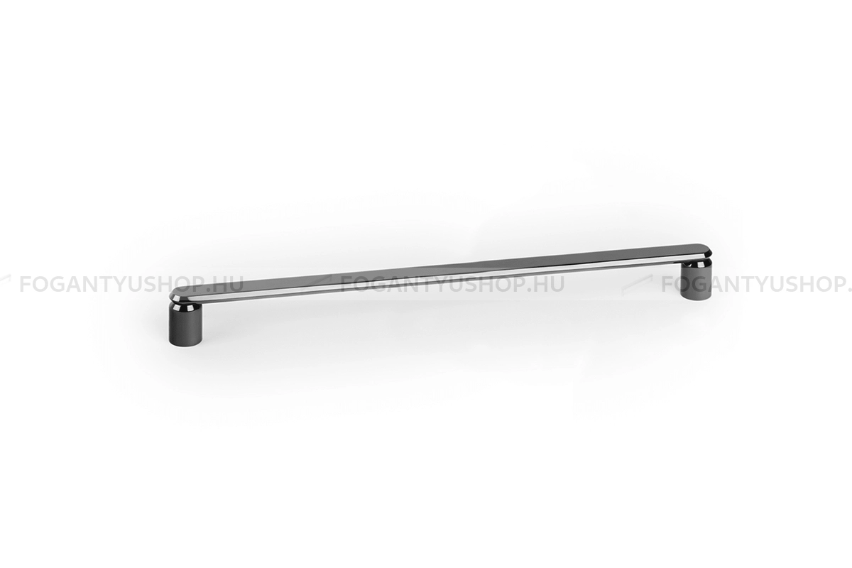 VIEFE Bútor fogantyú - FASE PVD - furattáv 320 mm - Fényes fekete titán LV03 - Alumínium - Egy méretben gyártott színes fém bútorfogantyú