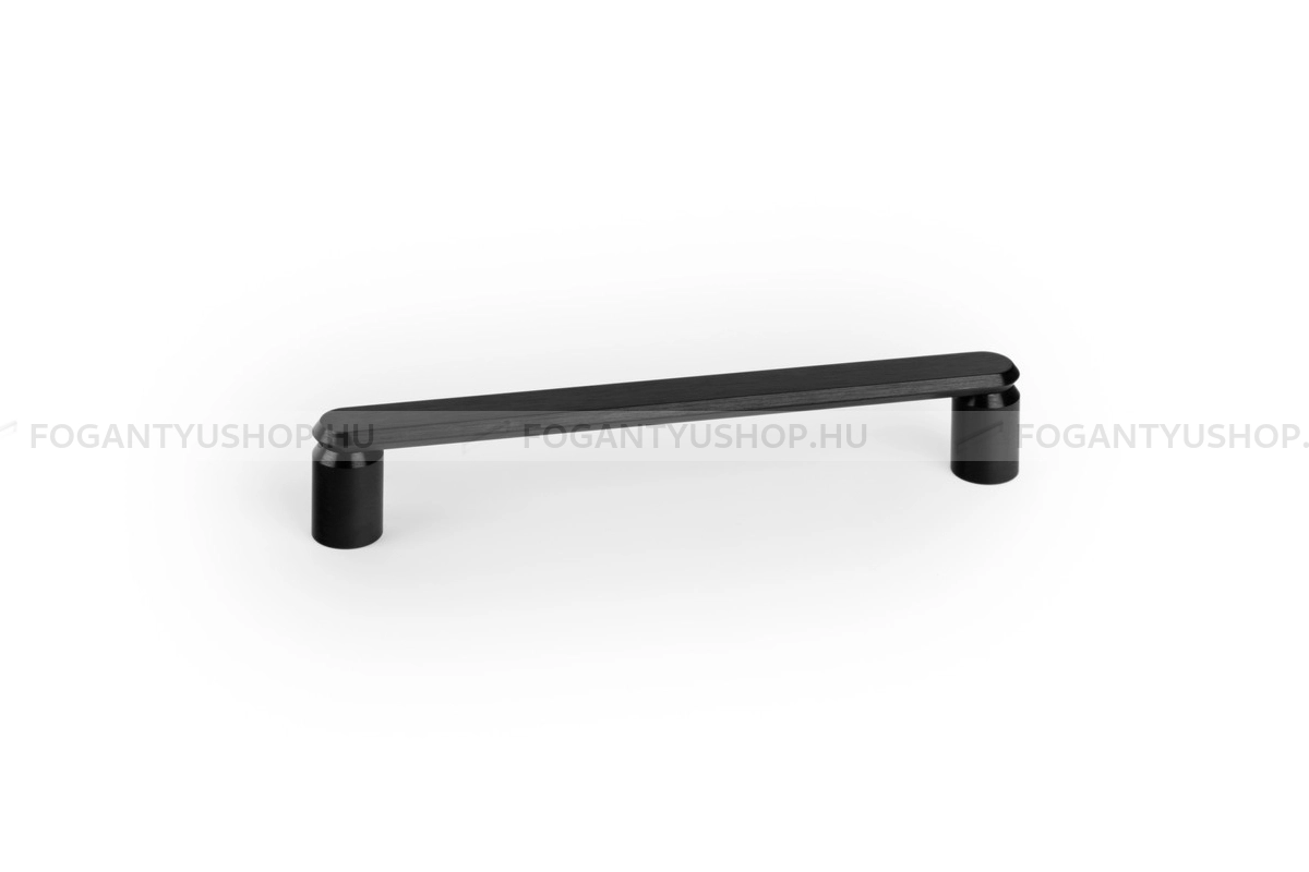 VIEFE Bútorfogantyú - FASE - furattáv 160 mm - Csiszolt fekete L30 - Alumínium - Egy méretben gyártott színes fém bútorfogantyú