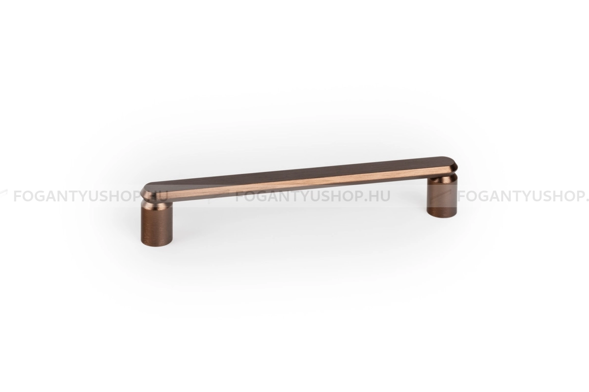 VIEFE Bútorfogantyú - FASE - furattáv 160 mm - Csiszolt bronz L619 - Alumínium - Egy méretben gyártott színes fém bútorfogantyú