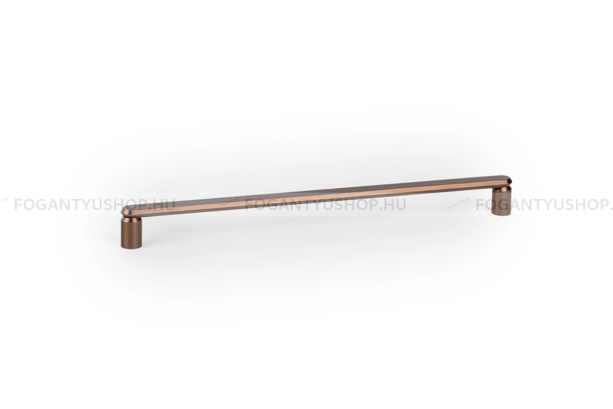 VIEFE Bútorfogantyú - FASE - furattáv 320 mm - Csiszolt bronz L619 - Alumínium - Egy méretben gyártott színes fém bútorfogantyú