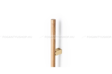 VIEFE Bútorfogantyú - KUMO WOOD BIG - Alumínium - Fával kombinált fém bútorfogantyú