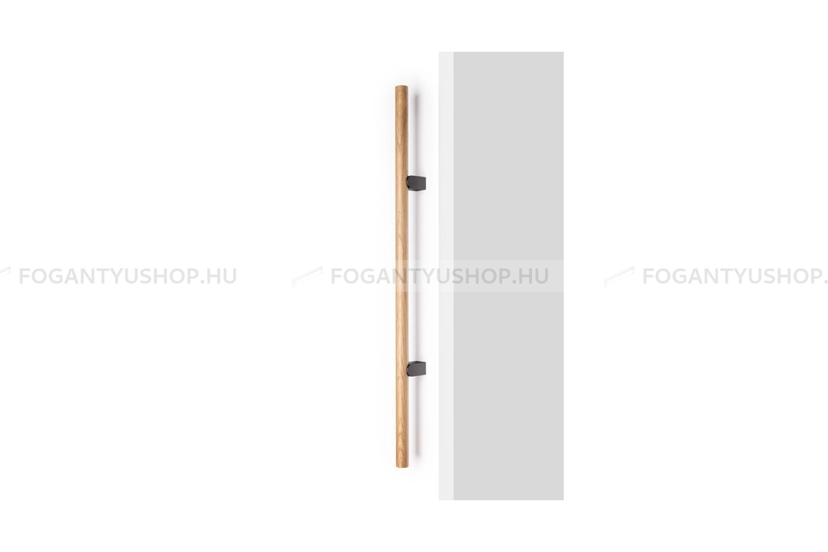 VIEFE Fogantyú - KUMO WOOD BIG töl - Alumínium - Fával kombinált fém bútorfogantyú