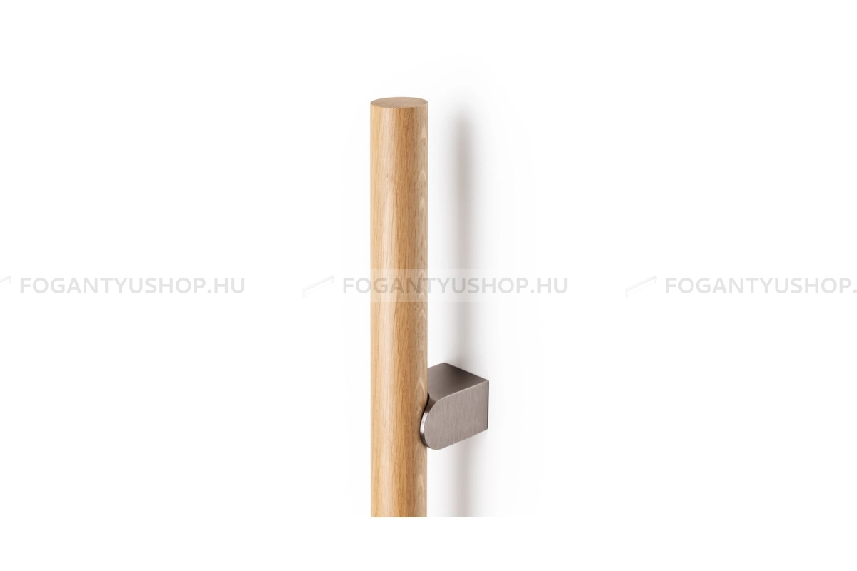 VIEFE Bútor fogantyú - KUMO WOOD BIG ONE - Tölgy + szálcsiszolt N2416 - Alumínium - Fával kombinált fém bútorfogantyú