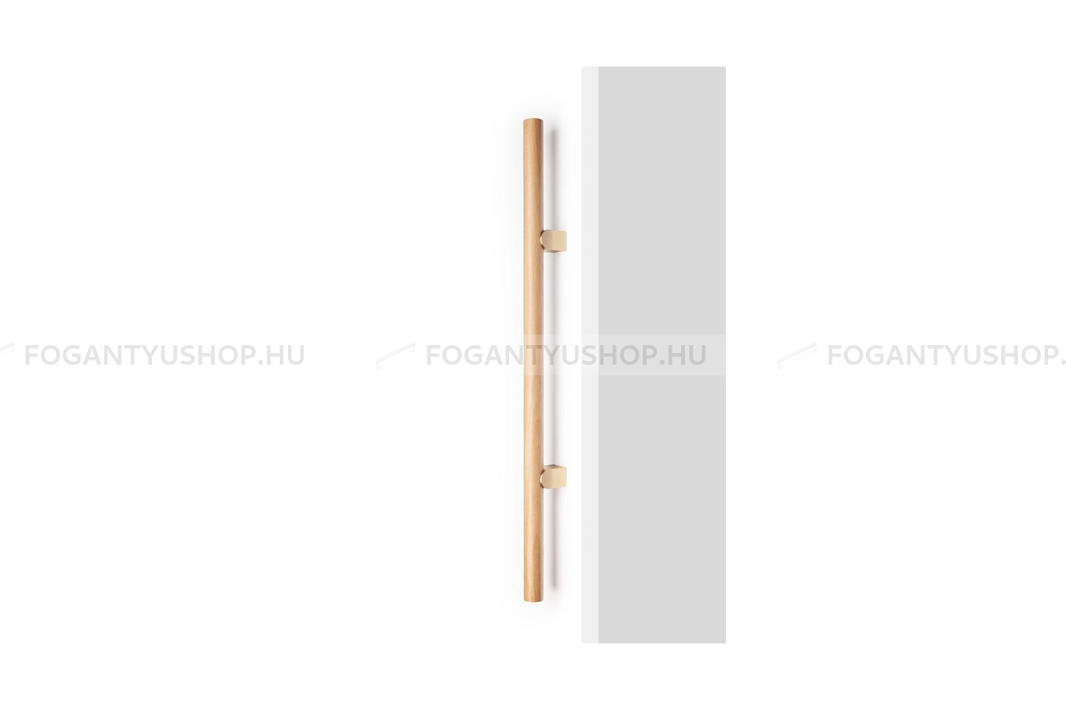 VIEFE Fogantyú - KUMO WOOD BIG ONE - Alumínium - Fával kombinált fém bútorfogantyú