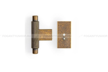 VIEFE Gomb fogantyú - Viefe ARPA talpas rusztikus - Rusztikus sárgaréz L623 - Alumínium - Színes fém gombfogantyú, bútorgomb