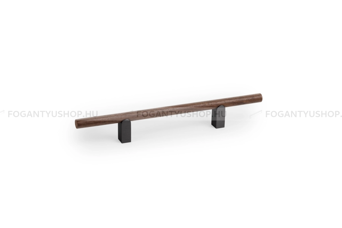 VIEFE Bútor fogantyú - KUMO WOOD furattáv 128 N2416 furattáv 128 N2416 - furattáv 128 mm - Tölgy + szálcsiszolt N2416 - Alumínium, Fa - Fával kombinált fém bútorfogantyú