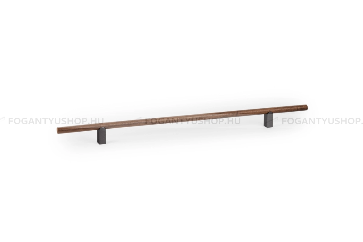VIEFE Bútorfogantyú - KUMO WOOD - furattáv 320 mm - Tölgy + szálcsiszolt N2416 - Alumínium, Fa - Fával kombinált fém bútorfogantyú