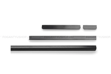 VIEFE Bútor fogantyú - Viefe FLAPP - Csiszolt fekete L30 - Alumínium - Egy méretben gyártott színes fém bútorfogantyú