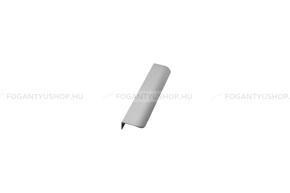 FURNIPART Bútor fogantyú - EDGE ROUND - Szálcsiszolt 66 - Alumínium - Bútorajtó élére ültethető fém fogantyú