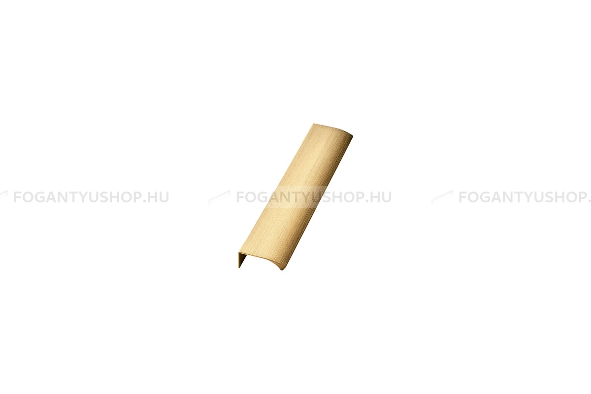 FURNIPART Fogantyú - EDGE Straight - Csiszolt sárgaréz 31 - Alumínium - Bútorajtó élére ültethető színes fém fogantyú