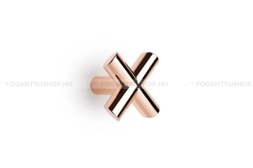 VIEFE Fogas - Viefe EQUIS vörösréz - Fényes vörösréz Z06 - Zamak fém ötvözet - Egy akasztós fogas