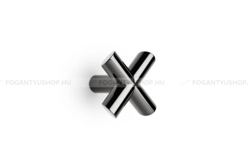 VIEFE Kabátakasztó - Viefe EQUIS - Fényes fekete titán Z03 - Zamak fém ötvözet - Egy akasztós fogas