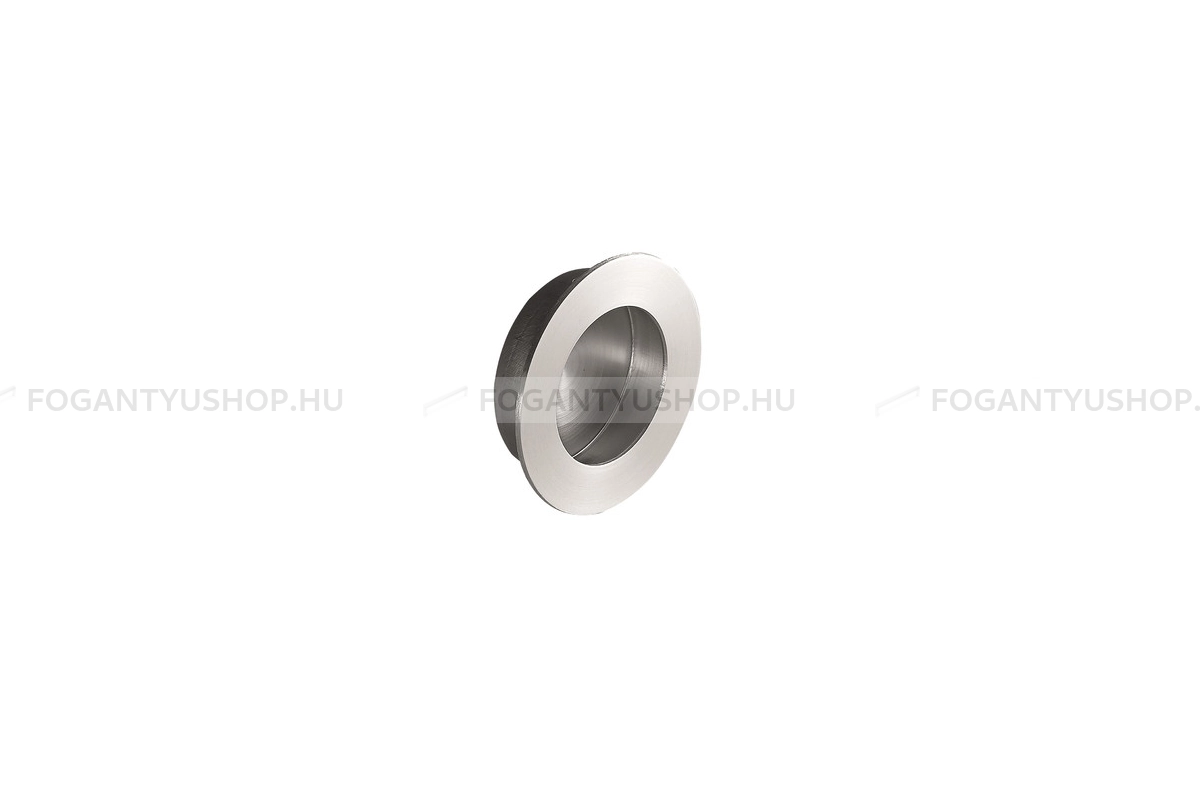 FURNIPART Fogantyú - ROUND selyemfényű - 1 furatos - Selyemfényű acél 25 - Inox - Rozsdamentes acél - inox fém bútorfogantyú