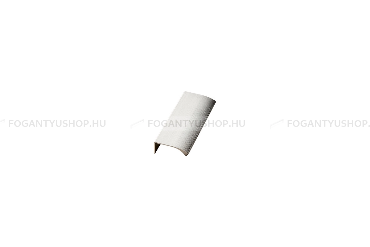 FURNIPART Fogantyú - EDGE Straight - 1 furatos - Szálcsiszolt 66 - Alumínium - Bútorajtó élére ültethető fém fogantyú