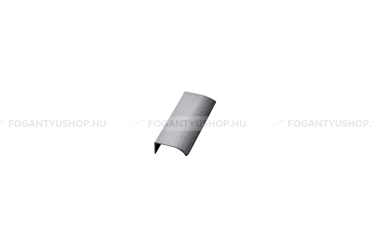FURNIPART Bútorfogantyú - EDGE Straight - 1 furatos - Csiszolt antracit 91 - Alumínium - Bútorajtó élére ültethető színes fém fogantyú