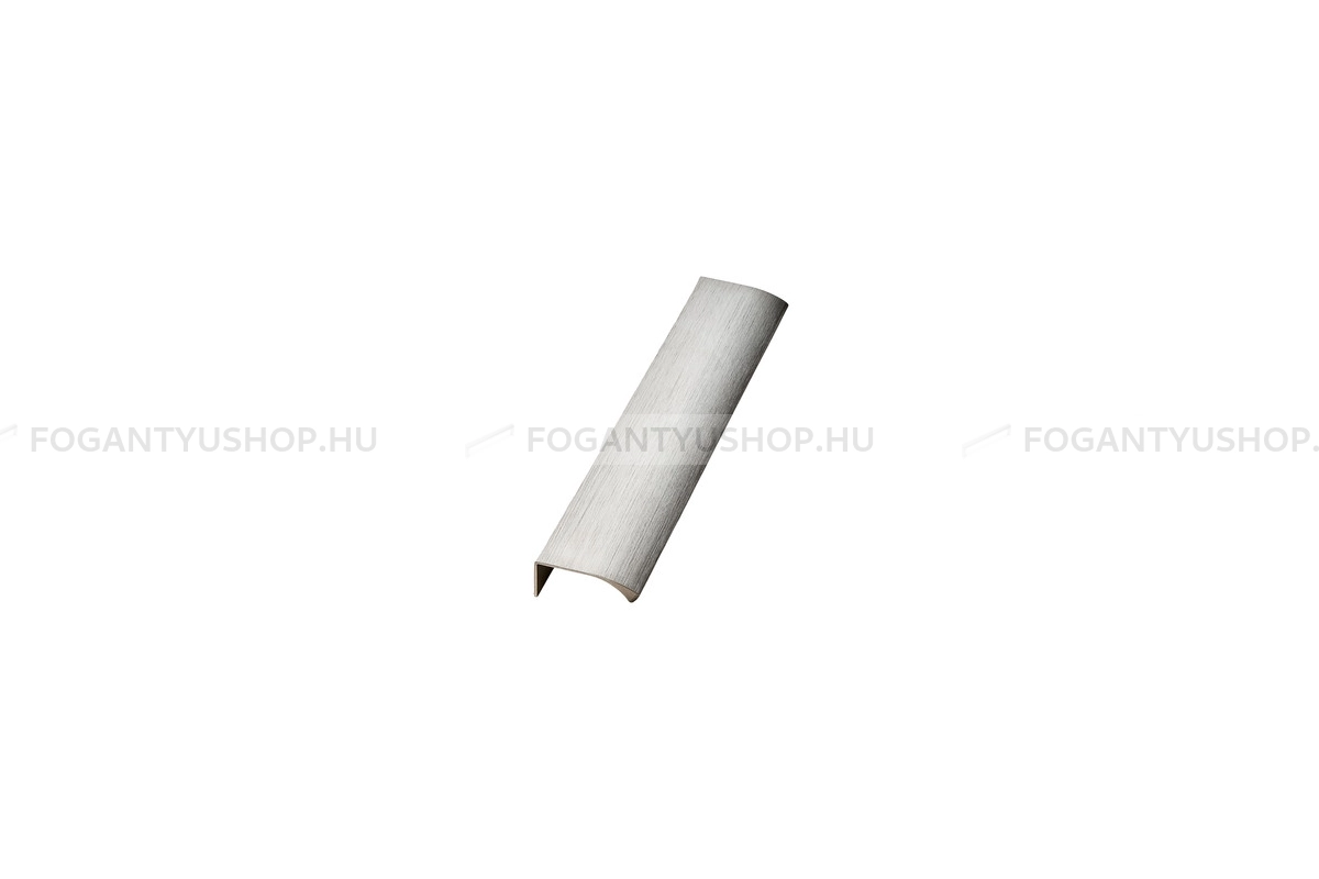 FURNIPART Fogantyú - EDGE Straight - 1 furatos - Szálcsiszolt 66 - Alumínium - Bútorajtó élére ültethető fém fogantyú