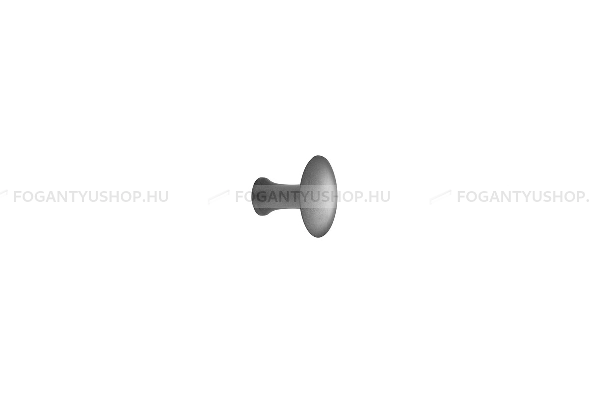 FURNIPART Bútorgomb - CASTLE w/O-ring - 1 furatos - Antik szürke 22 - Zamak fém ötvözet - Antikolt, vintage fém gombfogantyú (szögletes, kerek)