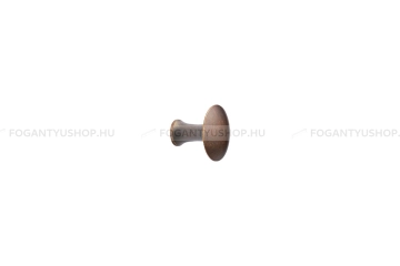 FURNIPART Bútorgomb - CASTLE w/O-ring - Antik barna 23 - Zamak fém ötvözet - Antikolt, vintage fém gombfogantyú (szögletes, kerek)