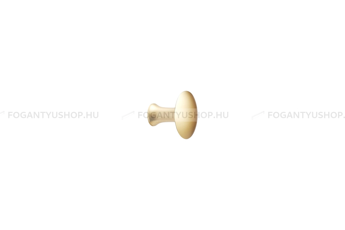 FURNIPART Gombfogantyú - CASTLE w/O-ring - 1 furatos - Csiszolt arany 33 - Zamak fém ötvözet - Színes fém gombfogantyú, bútorgomb