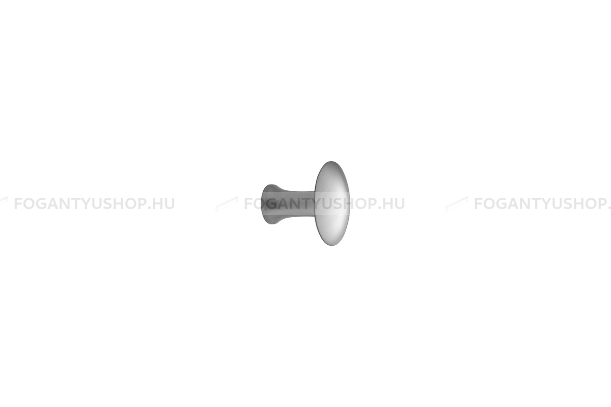 FURNIPART Gombfogantyú - CASTLE w/O ring - 1 furatos - Szálcsiszolt 66 - Zamak fém ötvözet - Fém gombfogantyú, bútorgomb (szögletes, kerek)