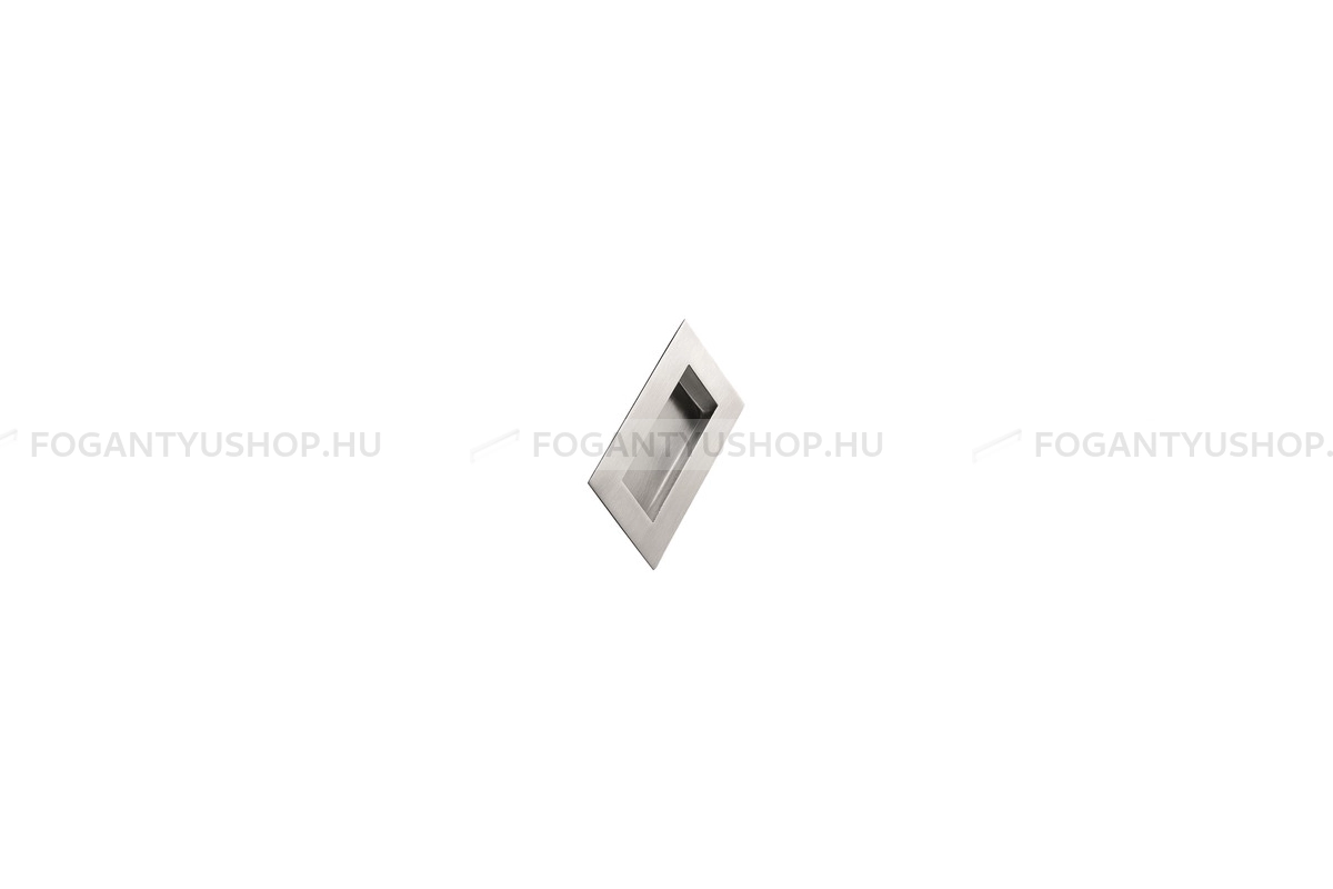 FURNIPART Fogantyú - SQUARE selyemfényű - 1 furatos - Selyemfényű acél 25 - Inox - Rozsdamentes acél - inox fém bútorfogantyú