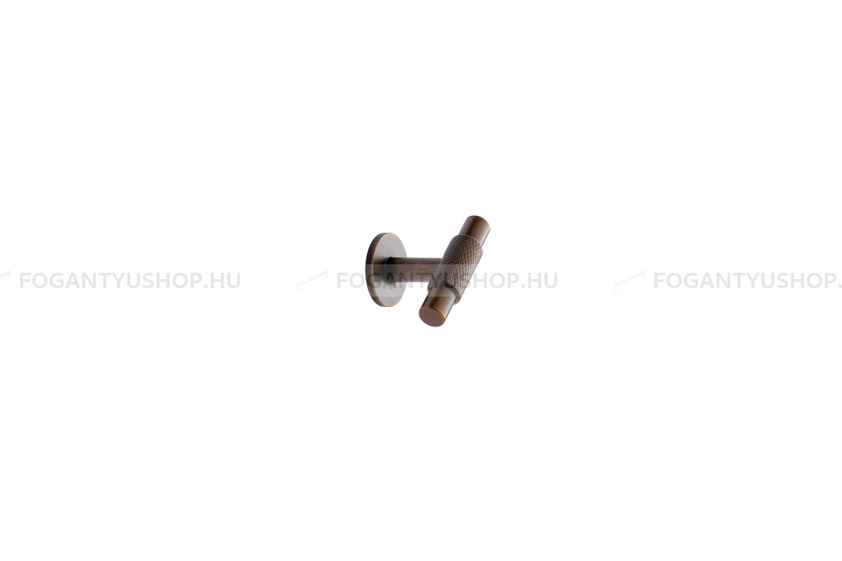 FURNIPART Gombfogantyú - MANOR - 1 furatos - Antik sárgaréz 39 - Zamak fém ötvözet - Antikolt, vintage fém gombfogantyú (szögletes, kerek)