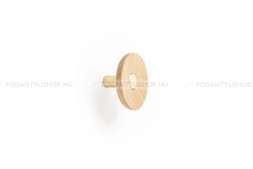 VIEFE Fogas - Viefe ZOOT fa-alumínium sötét + tölgy EI - Csiszolt sötét sárgaréz + Tölgy N29116 - Alumínium - Egy akasztós fogas