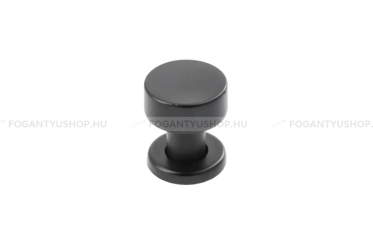 GTV Gomb fogantyú - RING 20M 20M - 1 furatos - Matt fekete 20M - Inox - Színes fém gombfogantyú, bútorgomb