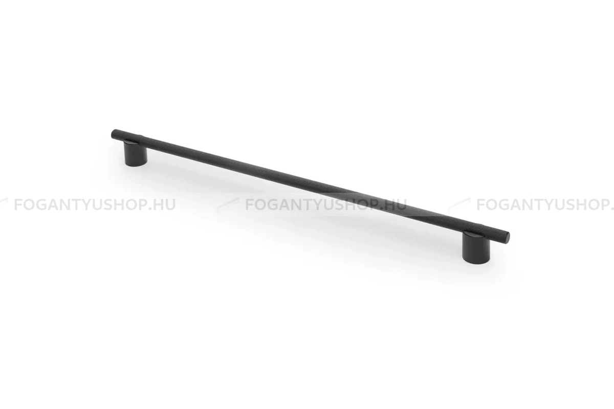 GTV Bútor fogantyú - LINEA - furattáv 320 mm - Matt fekete 20M - Alumínium - Egy méretben gyártott színes fém bútorfogantyú