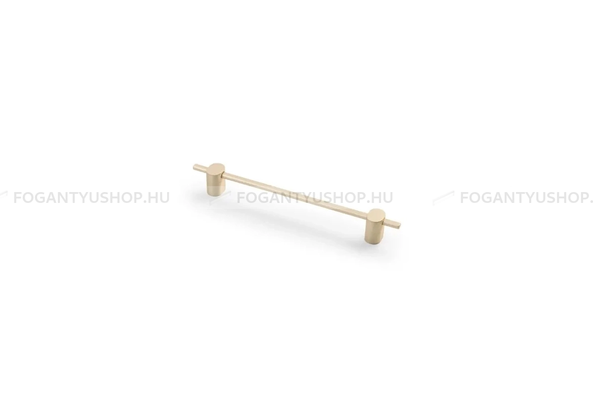 GTV Bútorfogantyú - STRAW - furattáv 160 mm - Csiszolt arany 22 - Alumínium - Egy méretben gyártott színes fém bútorfogantyú