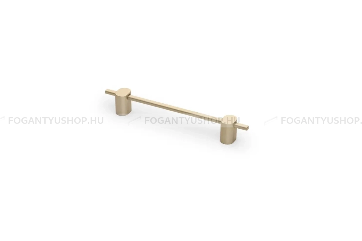 GTV Bútor fogantyú - STRAW - furattáv 128 mm - Csiszolt arany 22 - Alumínium - Egy méretben gyártott színes fém bútorfogantyú
