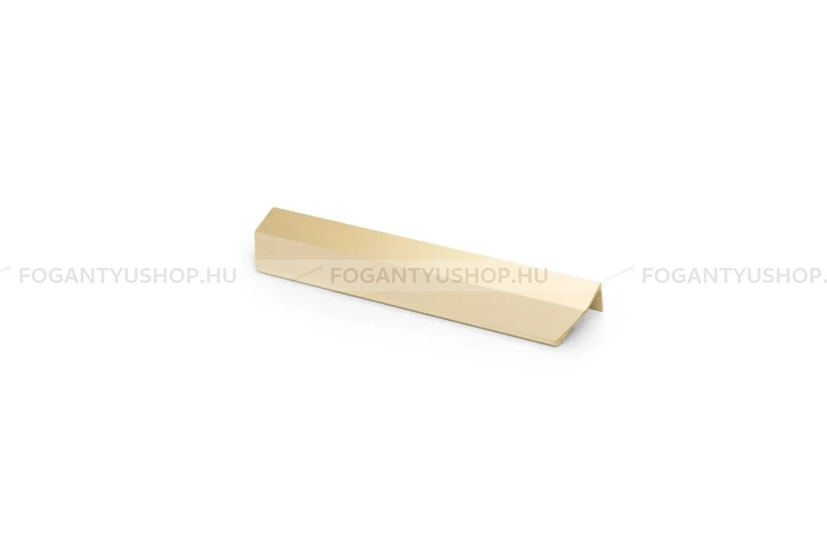 GTV Fogantyú - TREX CROSS - furattáv 160 mm - Csiszolt arany 22 - Alumínium - Bútorajtó élére ültethető színes fém fogantyú