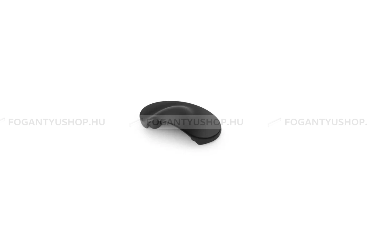 GTV Bútor fogantyú - SHELL - furattáv 32 mm - Matt fekete 20M - Alumínium - Egy méretben gyártott színes fém bútorfogantyú