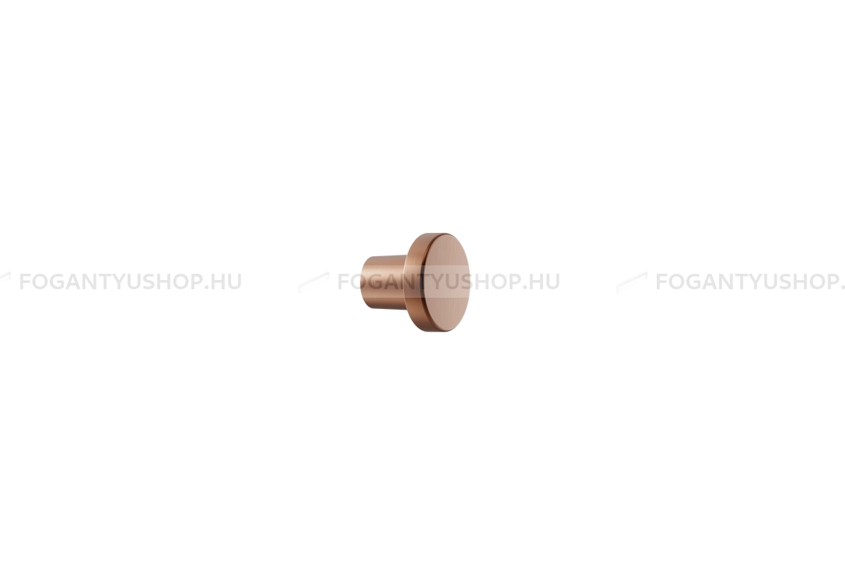 FURNIPART Bútorgomb - DOT - 1 furatos - Csiszolt réz 96 - Zamak fém ötvözet - Színes fém gombfogantyú, bútorgomb