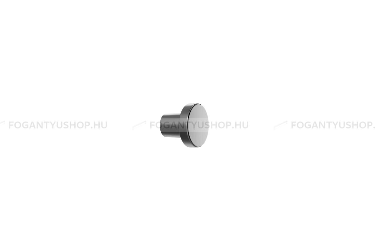 FURNIPART Gombfogantyú - DOT - 1 furatos - Fekete metál 74 - Zamak fém ötvözet - Színes fém gombfogantyú, bútorgomb