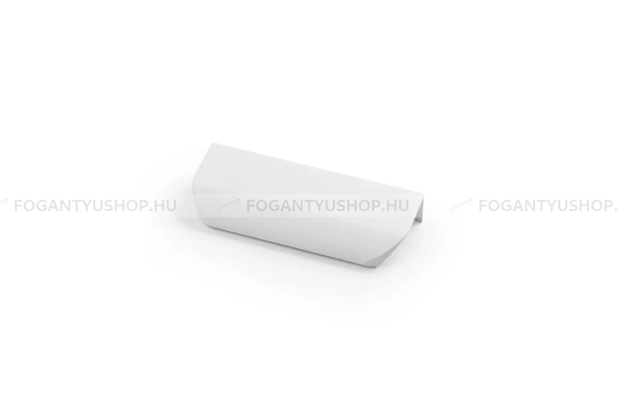 GTV Fogantyú - UA HEXA - furattáv 64 mm - Matt fehér 10M - Alumínium - Bútorajtó élére ültethető színes fém fogantyú