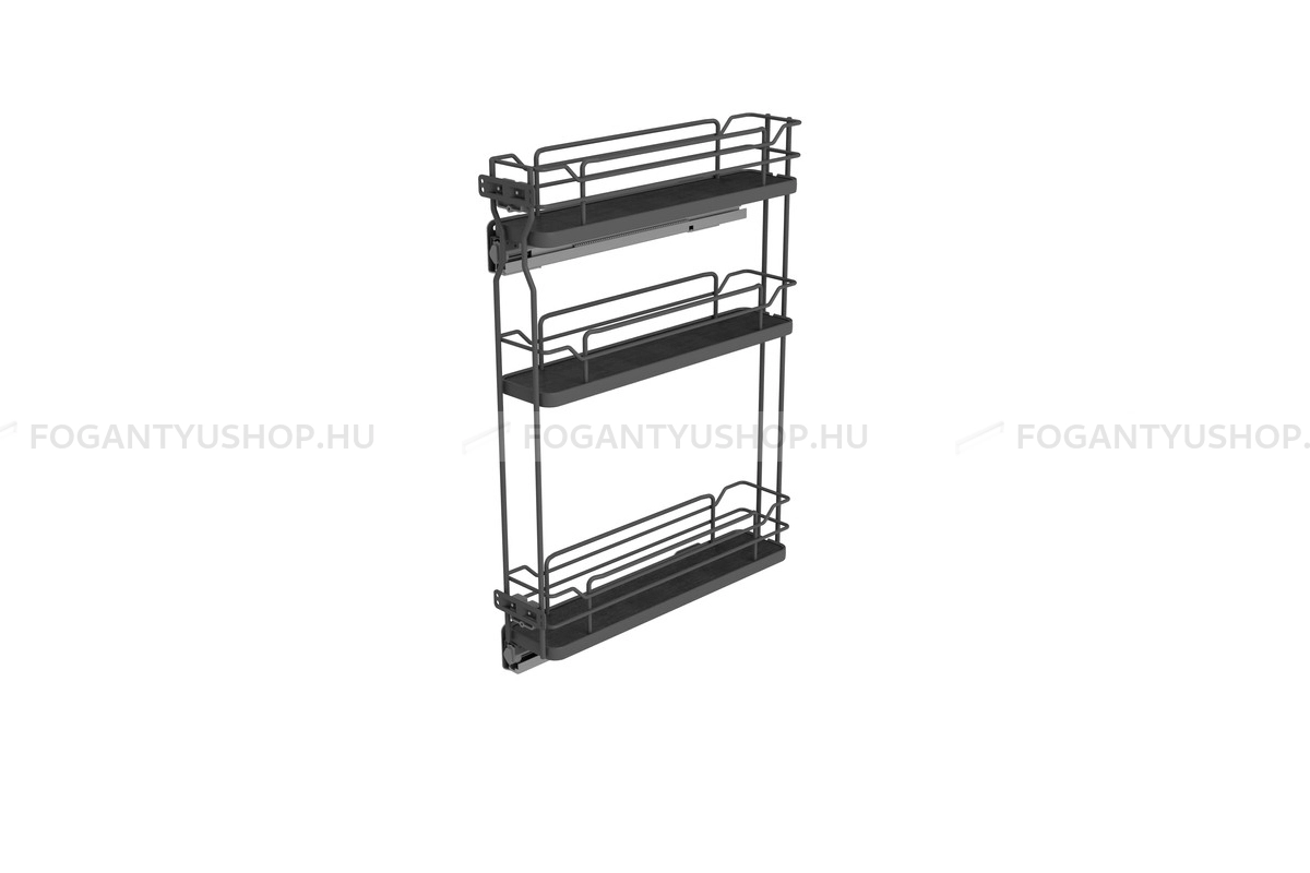 SIGE Konyhai fémrács oldalra teljes kihúzás csillapított záródás fióksín 3 kosár Infinity Line 002 - Konyhai Jolly rácsos kosarak, rendezők