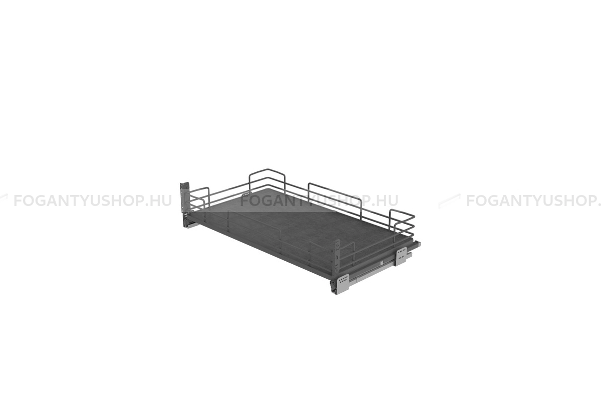 SIGE Konyhai fémrács fiók frontrögzítéssel teljes kihúzás csillapított záródás 30kg teherbírás SIGE Infinity Line 116 - Konyhai Jolly rácsos kosarak, rendezők